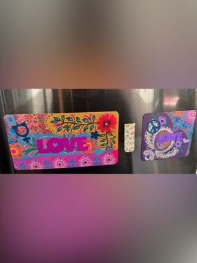 (Set of 3) 2 Positive Energy Magnets & 
1 Bookmark (Natural Life Magnets)
